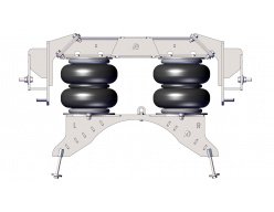 Пневмоподвеска Hyundai HD120 (1997 - 2013), мост без амортизаторов, задняя ось