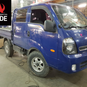 Установка задней пневмоподвески с управление из салона ﻿Kia Bongo III