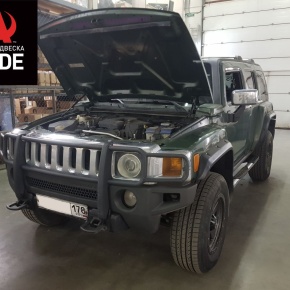 Установка задней пневмоподвески с управление из салона ﻿Hummer H3