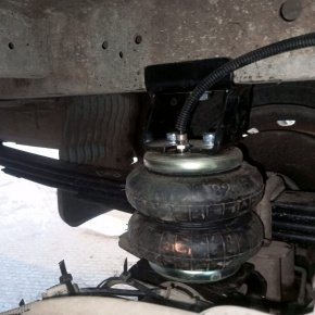 Задняя пневмоподвеска на JAC Sunray, Sollers Atlant односкатная ошиновка