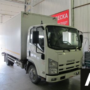 Установка пневмоподвески на переднюю и заднюю ось Isuzu Elf 3.5 