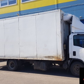 Установка пневмоподвески на заднюю ось ISUZU NPR75