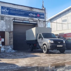 Установка пневмоподвески Уаз Профи односкат