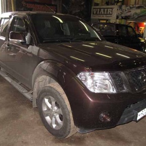 Пневмоподвеска на Nissan Navara
