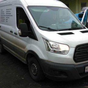 Установка пневмоподвески Форд Транзит передний привод 2016