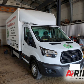 Установка пневматических подушек на Ford Transit