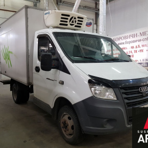 Установка пневмоподвески на переднюю и заднюю ось на Газель NEXT