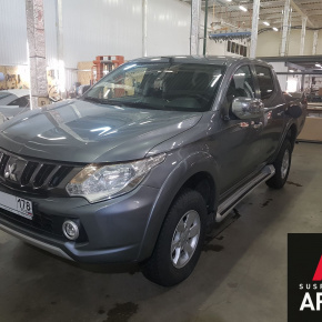 Установка пневмоподвески на заднюю ось Mitsubishi L200 5 поколение