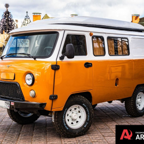 Установка пневмоподвески  УАЗ Буханка