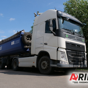 Установка пневмоподвески и механизма подъёма оси Volvo FH16 + BPW