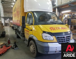Установка пневмоподвески на переднюю и заднюю ось ГАЗ ВАЛДАЙ