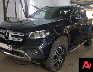 Установка пневмоподвески (пневмохелперов) на Mercedes X-class