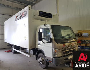 Установка пневмоподвески на переднюю и заднюю ось Mitsubishi Canter C