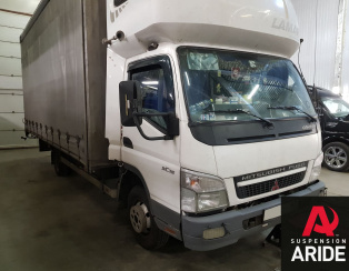 Установка пневмоподвески на переднюю и заднюю ось Mitsubishi Canter B