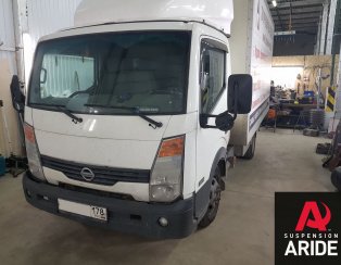 Установка пневмоподвески на заднюю ось Nissan Cabstar