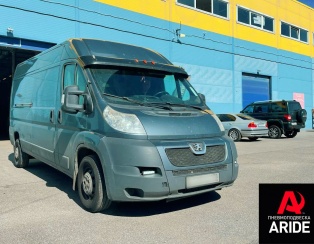 Установка пневмоподвески на Peugeot Boxer