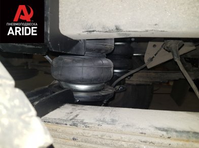 Рис. 10 Наши проекты: Пневмоподвеска на Hyundai HD 35 - Этапы установки