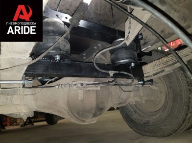 Рис. 8 Наши проекты: Пневмоподвеска на Hyundai HD 35 - Этапы установки