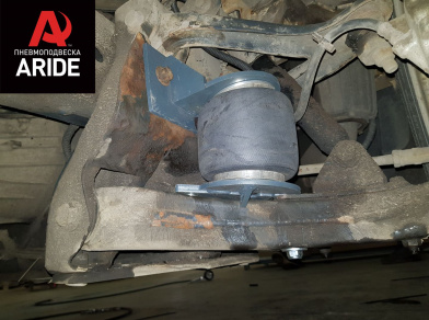 Рис. 10 Наши проекты: Установка дополнительной передней пневмоподвески ﻿Iveco Daily 35C