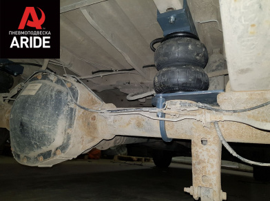 Рис. 7 Наши проекты: Пневмоподвеска на ﻿Ford Transit RWD для грузоподъемности - Этапы установки