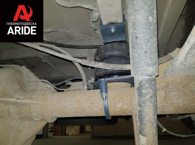 Рис. 4 Наши проекты: Пневмоподвеска на ﻿Ford Transit RWD для грузоподъемности - Этапы установки