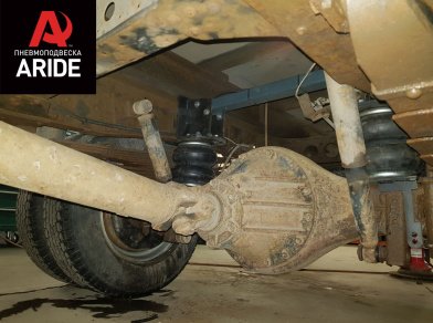 Рис. 5 Наши проекты: Установка задней пневмоподвески ﻿Isuzu NP75