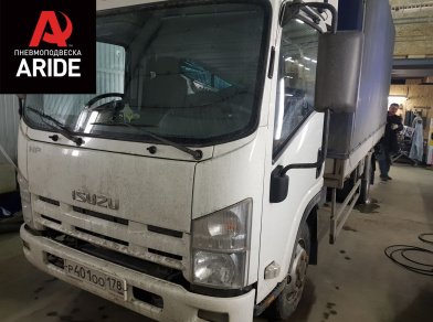 Рис. 1 Наши проекты: Установка задней пневмоподвески ﻿Isuzu NP75