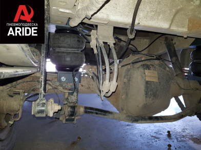 Рис. 4 Наши проекты: Пневмоподвеска на ﻿Ford Transit RWD - Этапы установки