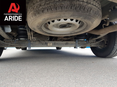 Рис. 7 Наши проекты: Пневмоподвеска на ﻿Ford Transit FWD для грузоподъемности - Этапы установки