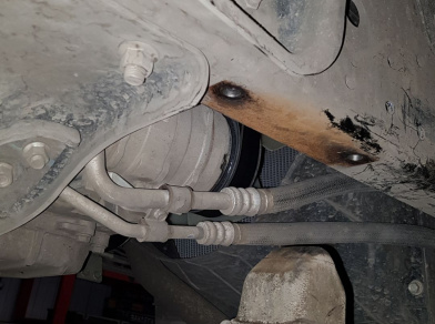 Рис. 29 Наши проекты: Пневмоподвеска на ﻿Mitsubishi Canter Euro 5 - Этапы установки