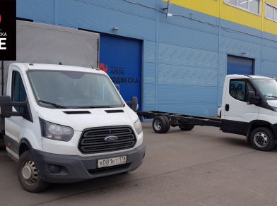 Рис. 1 Наши проекты: Пневмоподвеска на ﻿Ford Transit RWD для комфорта - Этапы установки
