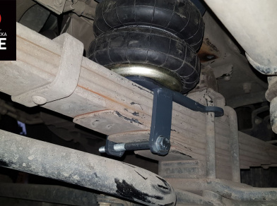 Рис. 16 Наши проекты: Пневмоподвеска на ﻿Mitsubishi Canter - Этапы установки