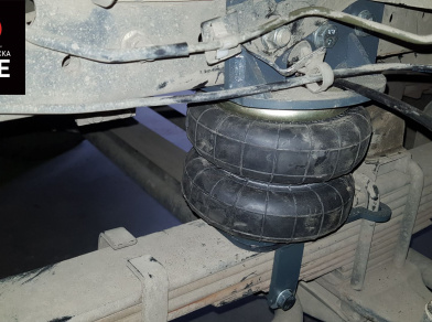 Рис. 17 Наши проекты: Пневмоподвеска на ﻿Mitsubishi Canter - Этапы установки