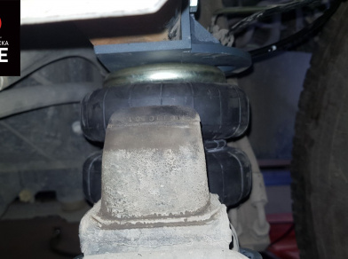 Рис. 20 Наши проекты: Пневмоподвеска на ﻿Mitsubishi Canter - Этапы установки