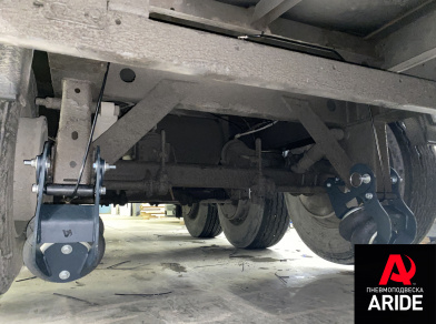 Рис. 3 Наши проекты: Установка механизма подъёма оси на оси BPW