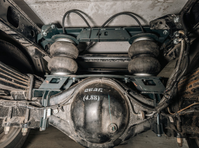 Рис. 5 Наши проекты: Пневмоподвеска на DongFeng Capitan