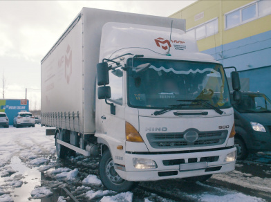 Рис. 1 Наши проекты: Пневмоподвеска Hino 500
