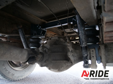 Рис. 8 Наши проекты: Пневмоподвеска на Isuzu NQR