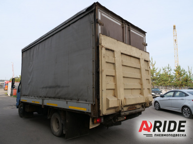 Рис. 2 Наши проекты: Пневмоподвеска на Isuzu NQR