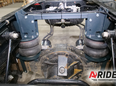 Рис. 3 Наши проекты: Вспомогательная пневмоподвеска на JAC 120