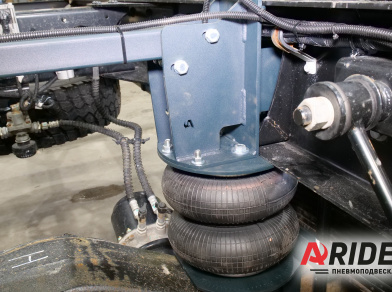 Рис. 4 Наши проекты: Вспомогательная пневмоподвеска на JAC 120