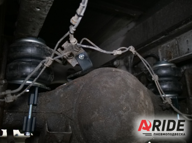 Рис. 3 Наши проекты: Вспомогательная пневмоподвеска на JAC N56