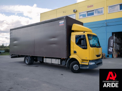 Рис. 2 Наши проекты: Пневмоподвеска на переднюю ось Renault Midlum