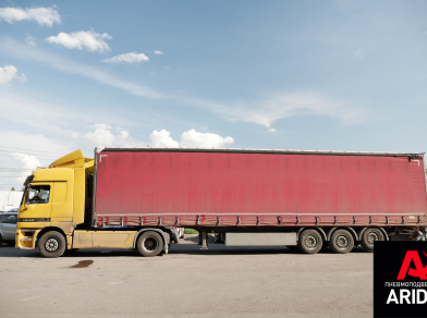 Рис. 3 Наши проекты: Механизм подъема оси SAF на полуприцеп Schmitz