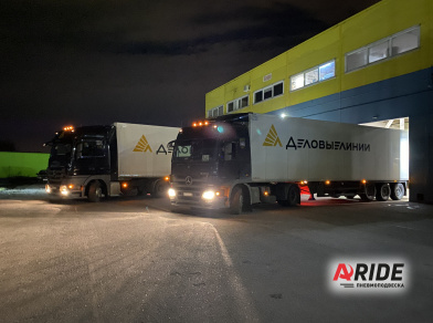 Рис. 10 Наши проекты: Установка механизмов подъема оси для Деловых Линий