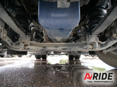 Рис. 5 Наши проекты: Вспомогательная пневмоподвеска на Shacman X6000