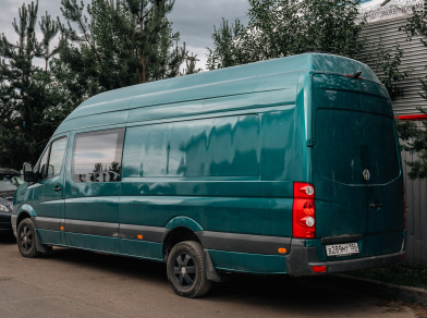 Рис. 2 Наши проекты: Установка пневмоподвески на Volkswagen Crafter