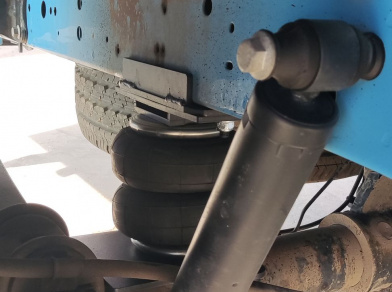 Рис. 4 Наши проекты: Установка вспомогательной пневмоподвески Ford Transit OZON