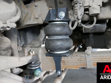 Рис. 4 Наши проекты: Пневмоподвеска на переднюю ось FOTON Auman