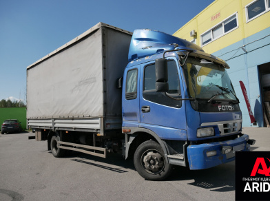 Рис. 2 Наши проекты: Пневмоподвеска на переднюю ось FOTON Auman